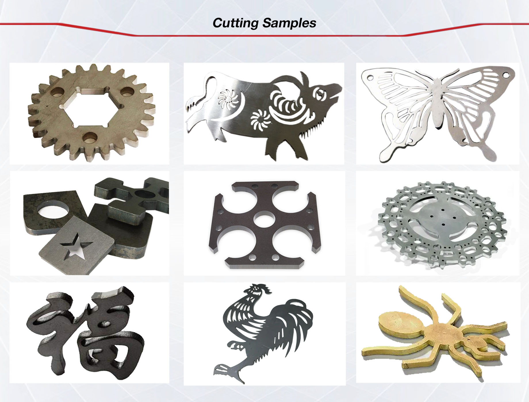 Laser Cutting Samples-English