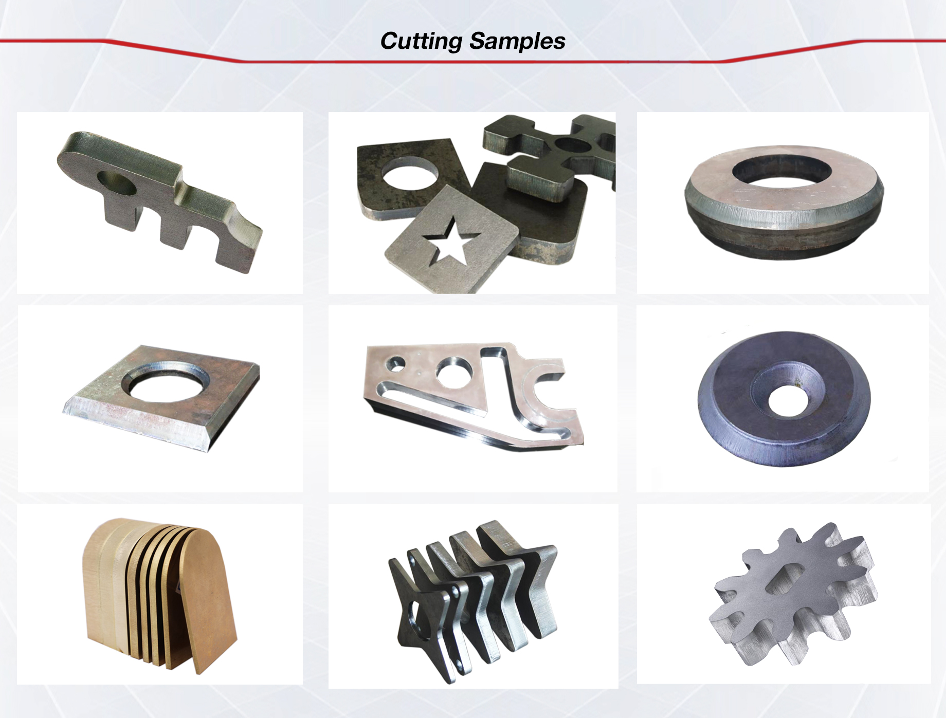 Cutting Samples-CNC Gantry Fiber Laser Cutting Machine