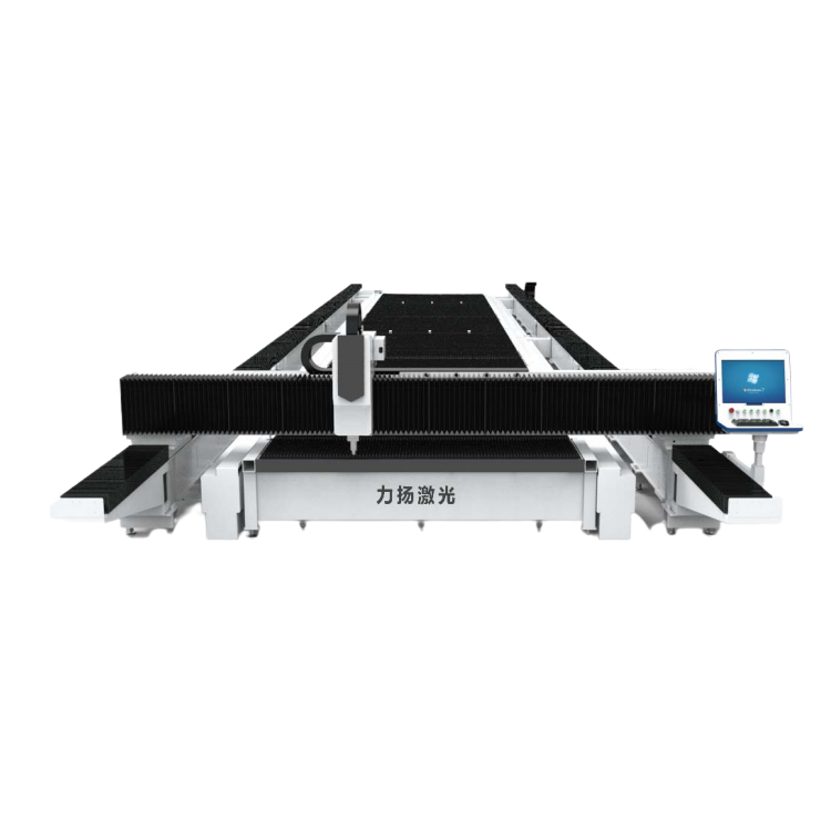 Open Type Ground Rail CNC Gantry Fiber Laser Cutting Machine